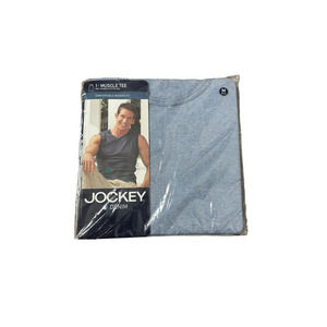 Jockey 2002 New Muscle tee combed cotton rib‎ denim blue medium